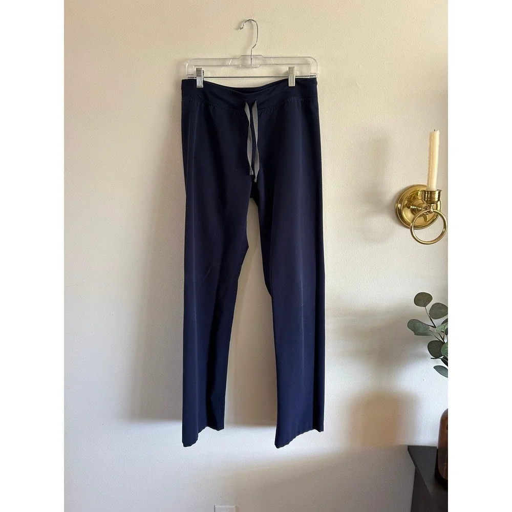 FIGS Technical Collection Mens Scrub Pants Navy Blue Drawstring‎ Straight Leg